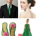 emerald green wedding accessories